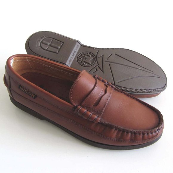 MEPHISTO Cap-Vert rust penny loafers 8 / 8 1/2 US - Picture 2 of 8